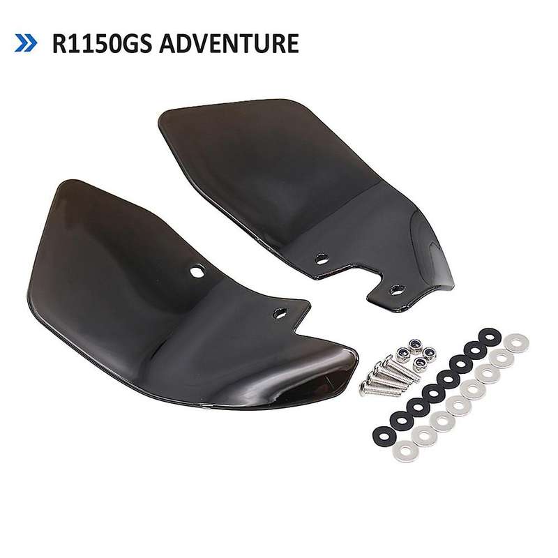Motorcycle Side Wind Deflectors Windshield Windscreen(black)
