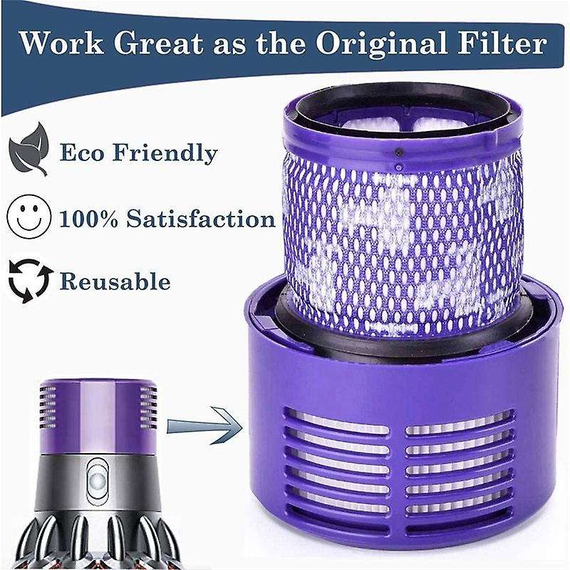3 Pack Hepa Filters for Dyson V10 Sv12, Part No. 969082-01