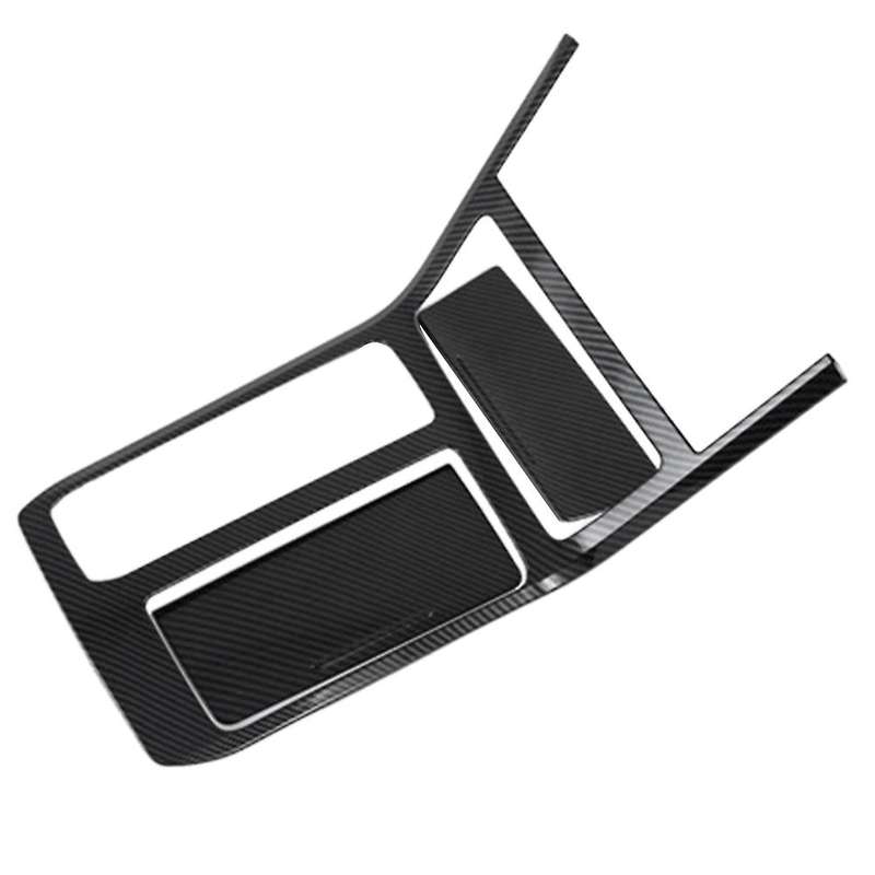 Carbon Fiber Car Central Control Gear Frame Cover Decoration for Kia
