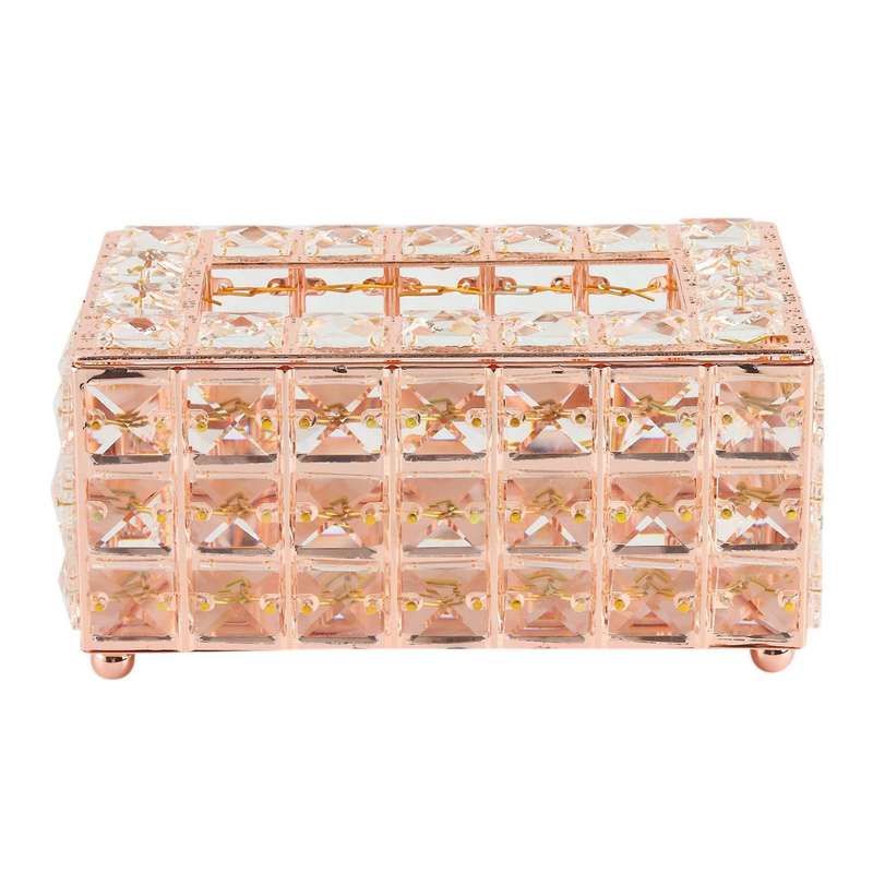 Crystal Tissue Box Napkin Holder Living Room Dining Room Decoration