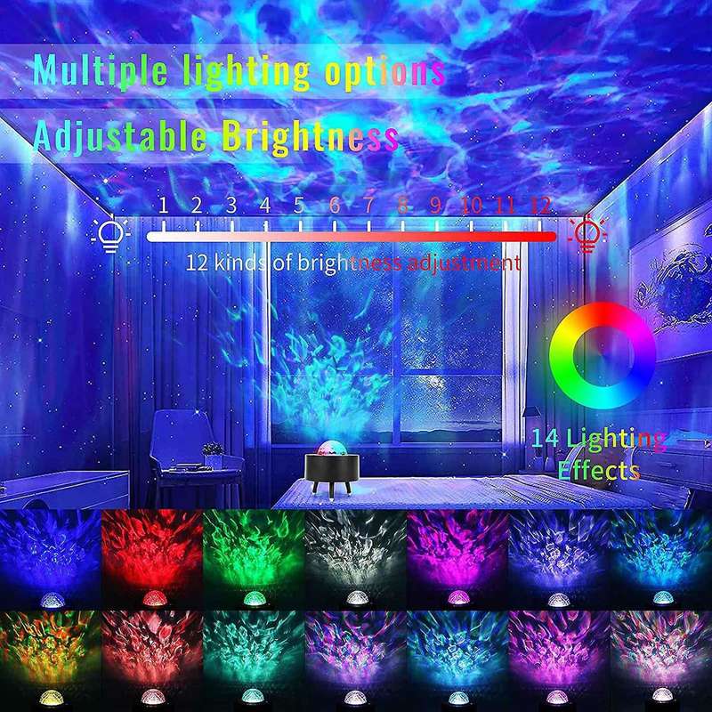 Led Night Light Projector,3in1 with Remote for Party B