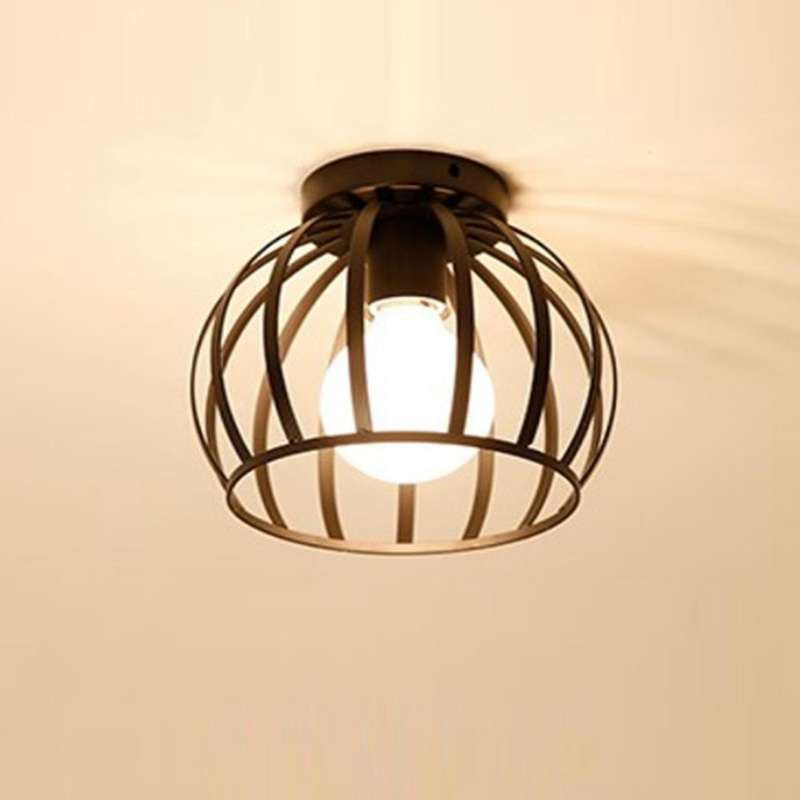 Plafonnier Industrielle Retro En Mtal Cage Fer, Suspension Luminaire
