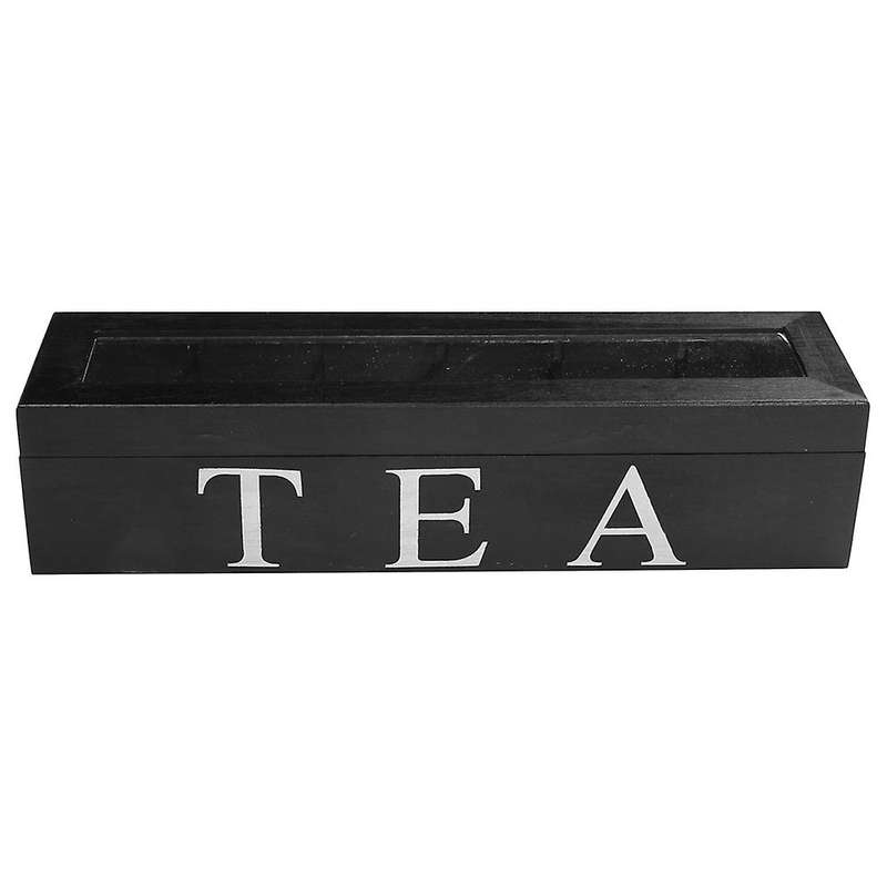 2x Coffe and Tea Box with Lid Coffee Tea Bag for Kitchen Cabinets B