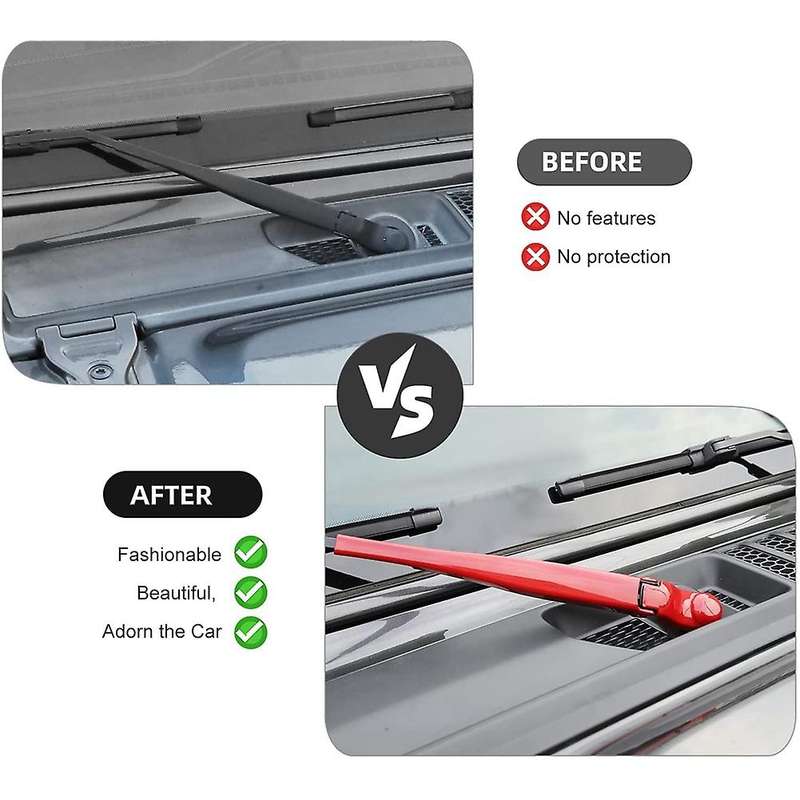 Windscreen Wiper for Jeep Wrangler Jl Jt 2018+ Car Front , Red