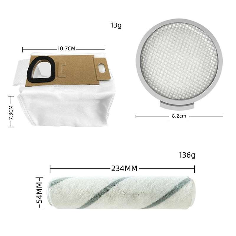 9pcs Roller Brush Hepa Filter for Xiaomi Mijia Scwxcq01rr H6 Vacuum