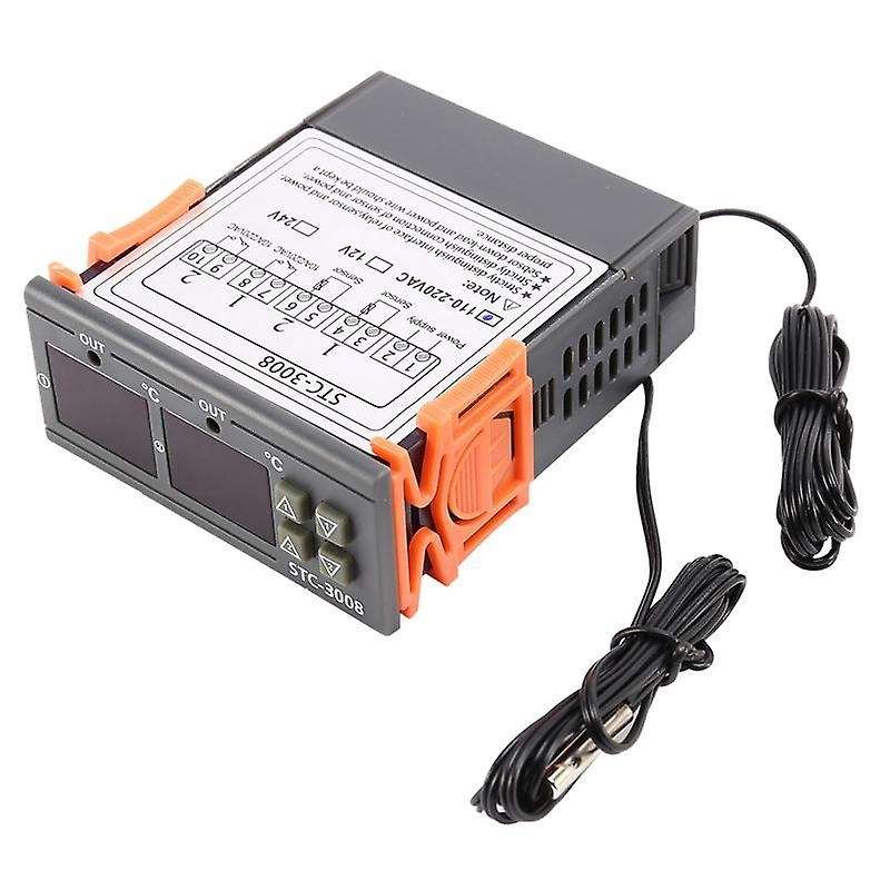 3x Stc-3008 110-220v Dual Digital Thermostat Temperature Controller