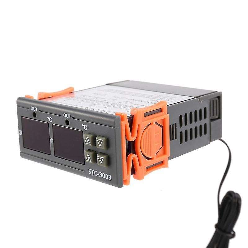 3x Stc-3008 110-220v Dual Digital Thermostat Temperature Controller