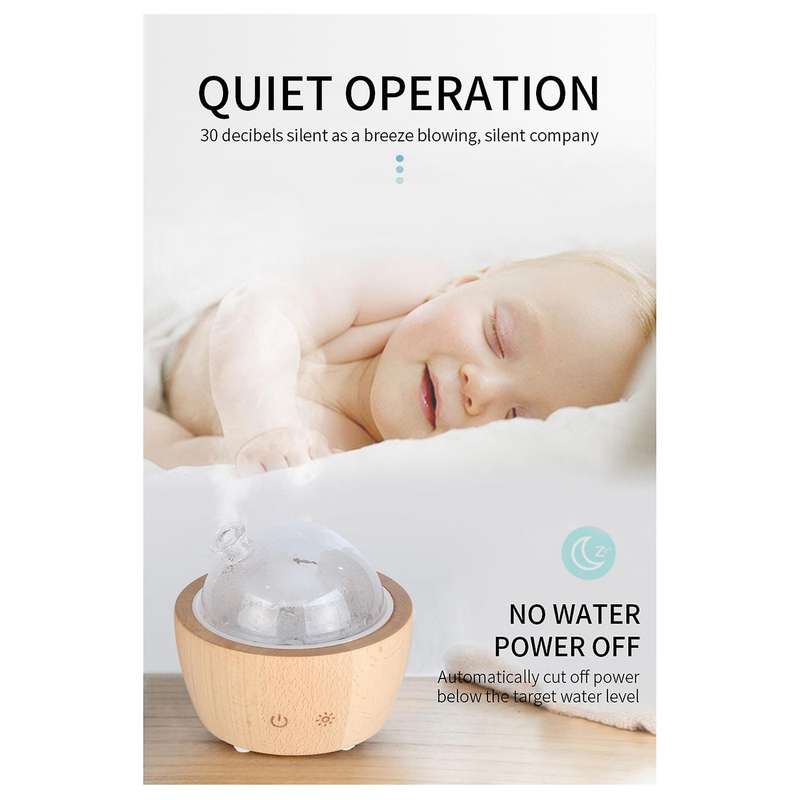Glass Essential Oil Mist Fragrance Aromatherapy Vaporizer Eu Plug