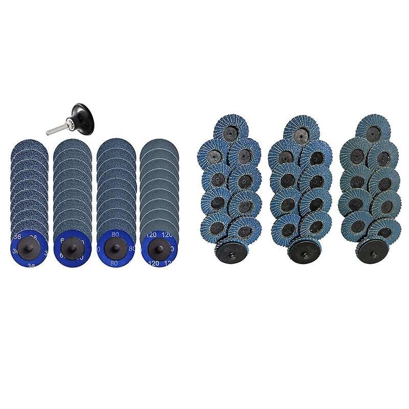 41pcs Roloc Quick Change Discs Set 2 Inch Zirconia Sanding Discs
