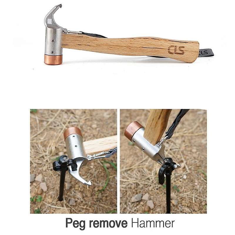 Cls Outdoor Camping Copper Head Stainless Steel Hammer Tent Nail