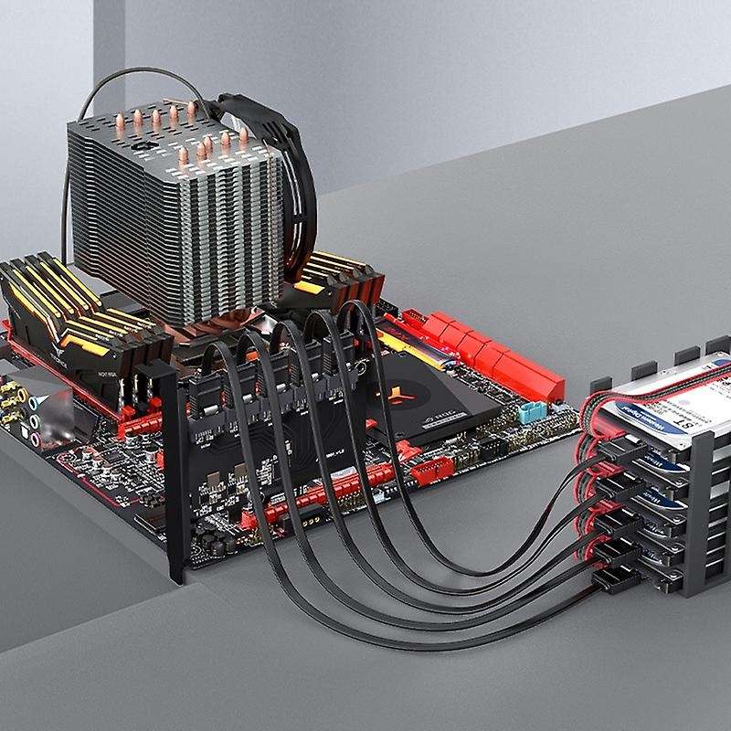 Sata3.0 Expansion Card,6gbps 5 Ports Sata to Pci Express Controller