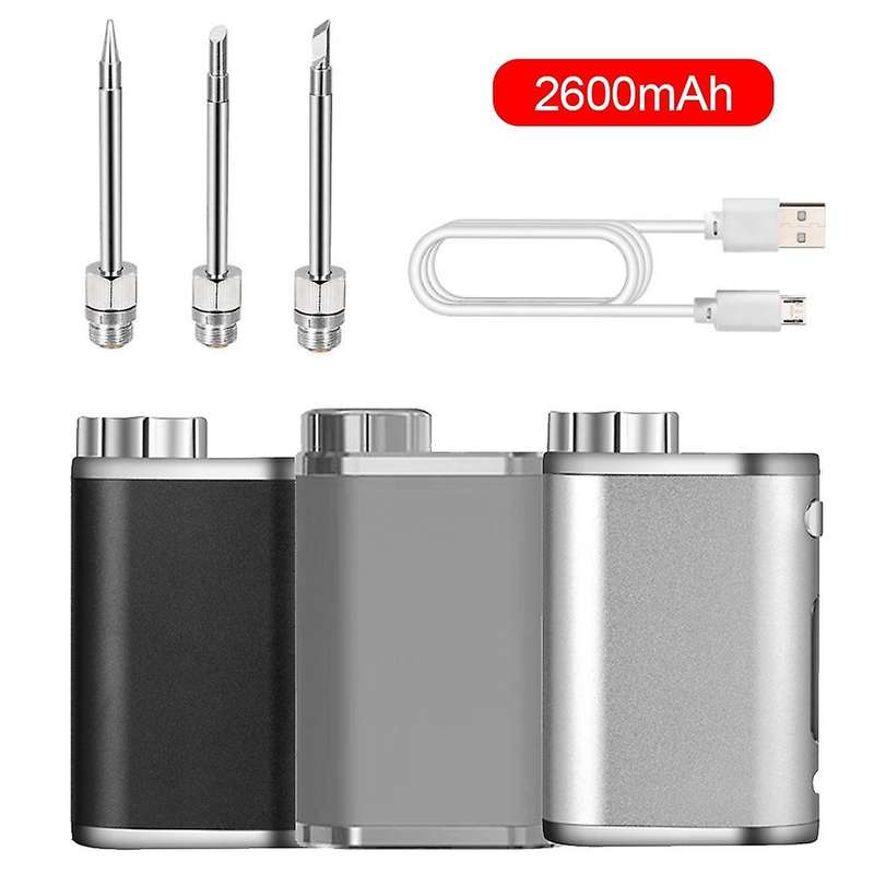 Portable Soldering Iron Usb Battery Soldering Iron 1w-75w (silver)