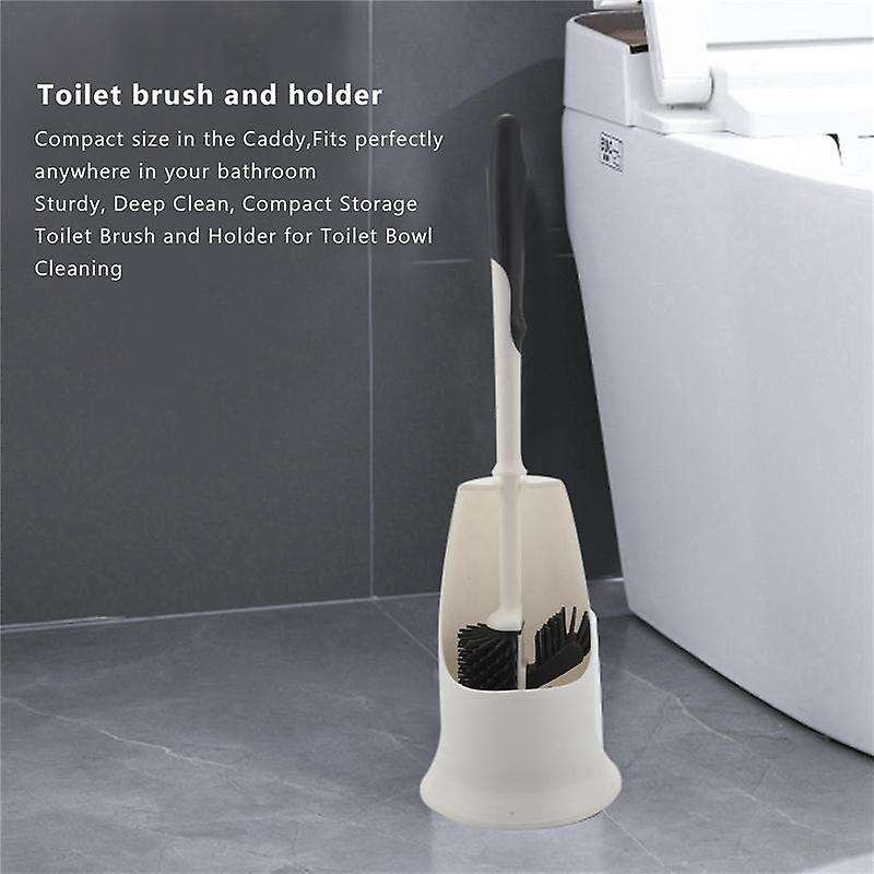 3x Toilet Brush and Holder,toilet Bowl Cleaning Brush Set