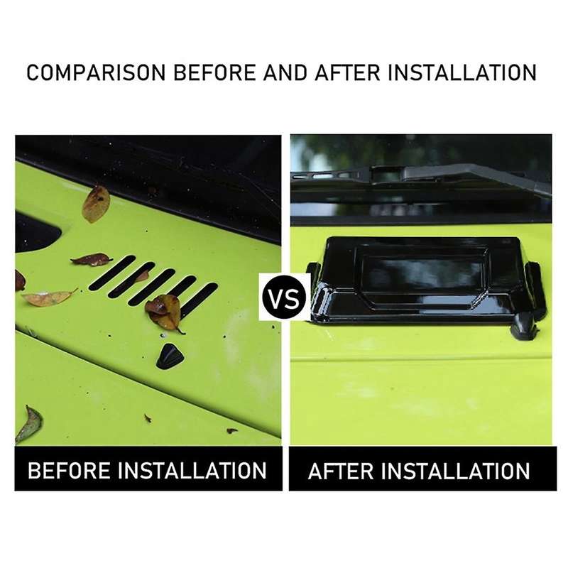 Hood Vent Hood Scoop Vent Intake Cover Trim for Suzuki Jimny,black