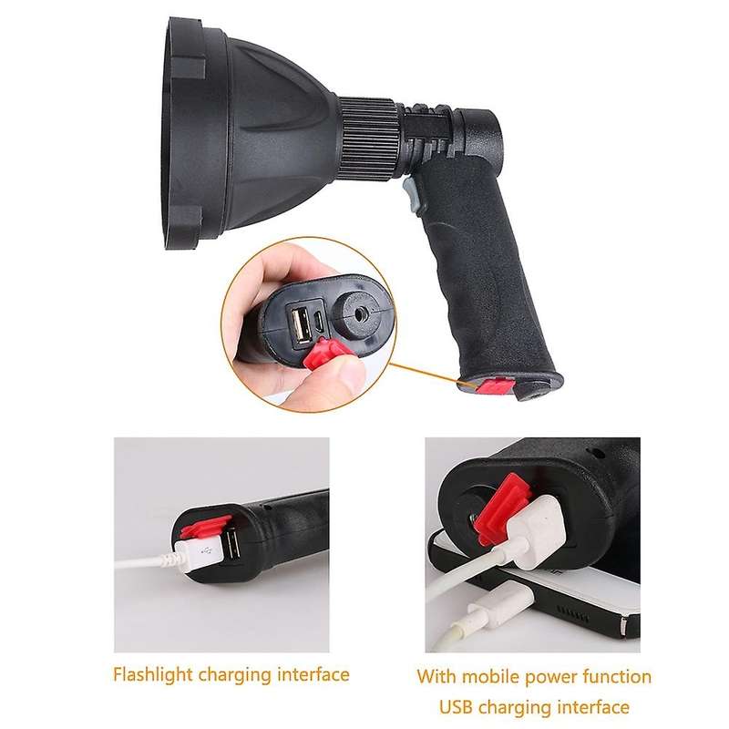 300m Rechargeable Led Flashlight High Power Outdoors Camping Hunting