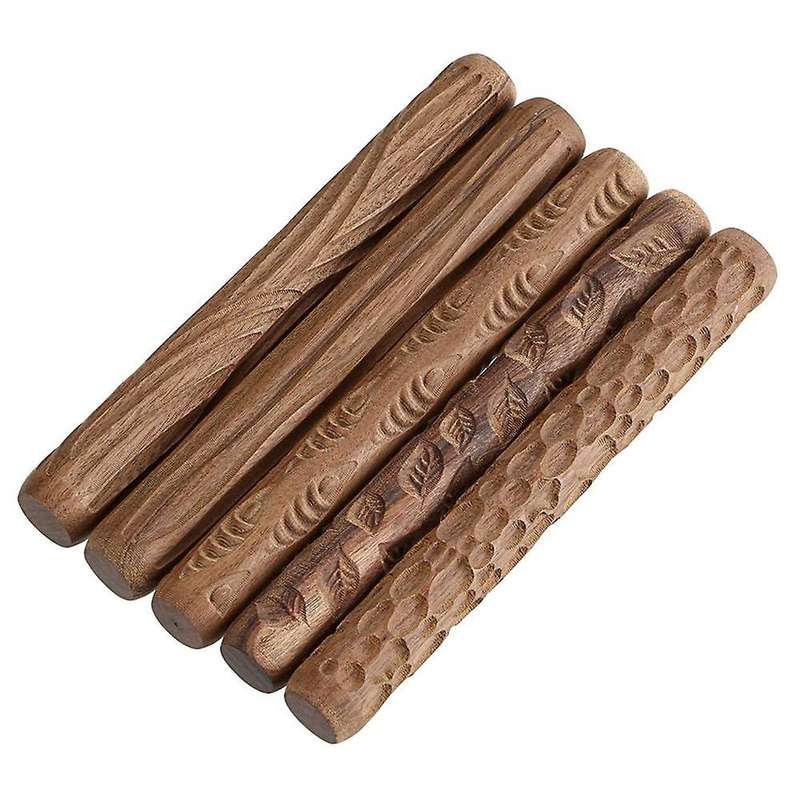 Pottery Tools Wood Hand Rollers,for Clay Stamp Pattern/roller Pattern