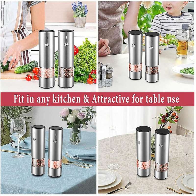 Electric Salt and Pepper Grinder, Pepper Mill 1pcs