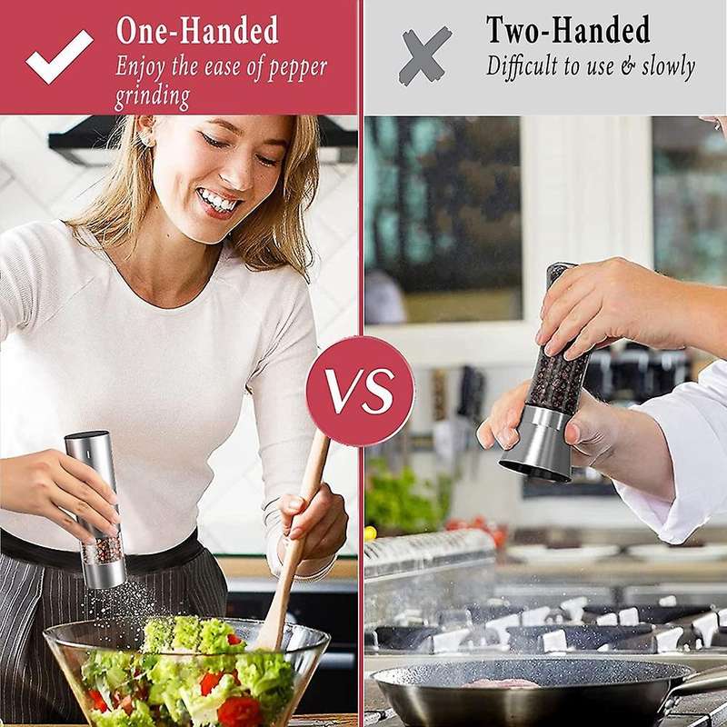 Electric Salt and Pepper Grinder, Pepper Mill 1pcs