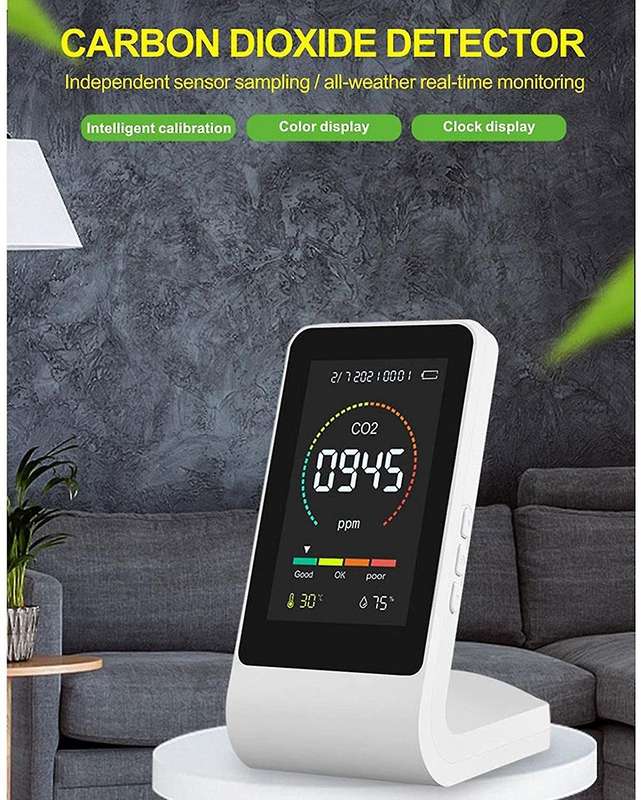 Portable Co2 Meter, Thermometer for Monitoring Indoor Air Quality