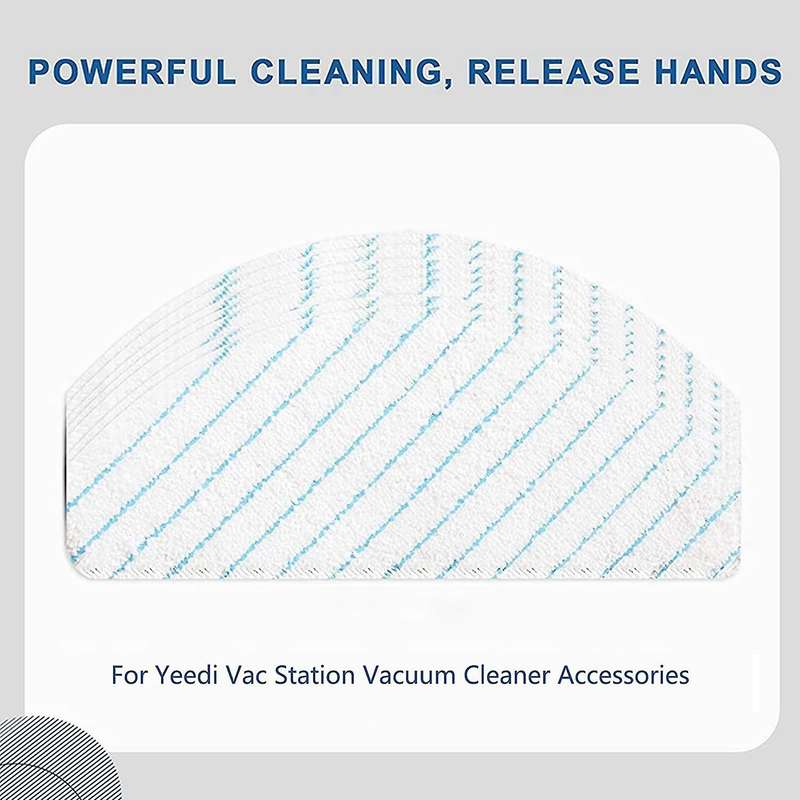 23 Pcs Main Side Brushes Filters Cleaning Mop for Yeedi Vac Station