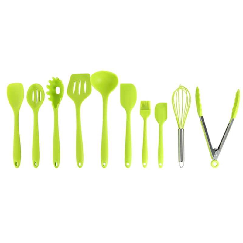 10 Pcs Silicone Heat Resistant Kitchen Cooking Baking Tool Sets