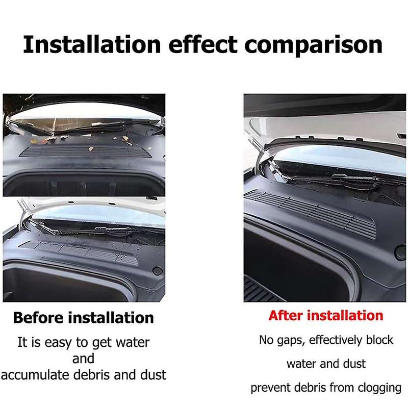Car Front Chassis Cover Water Strip for Tesla Model 3 2018-2022