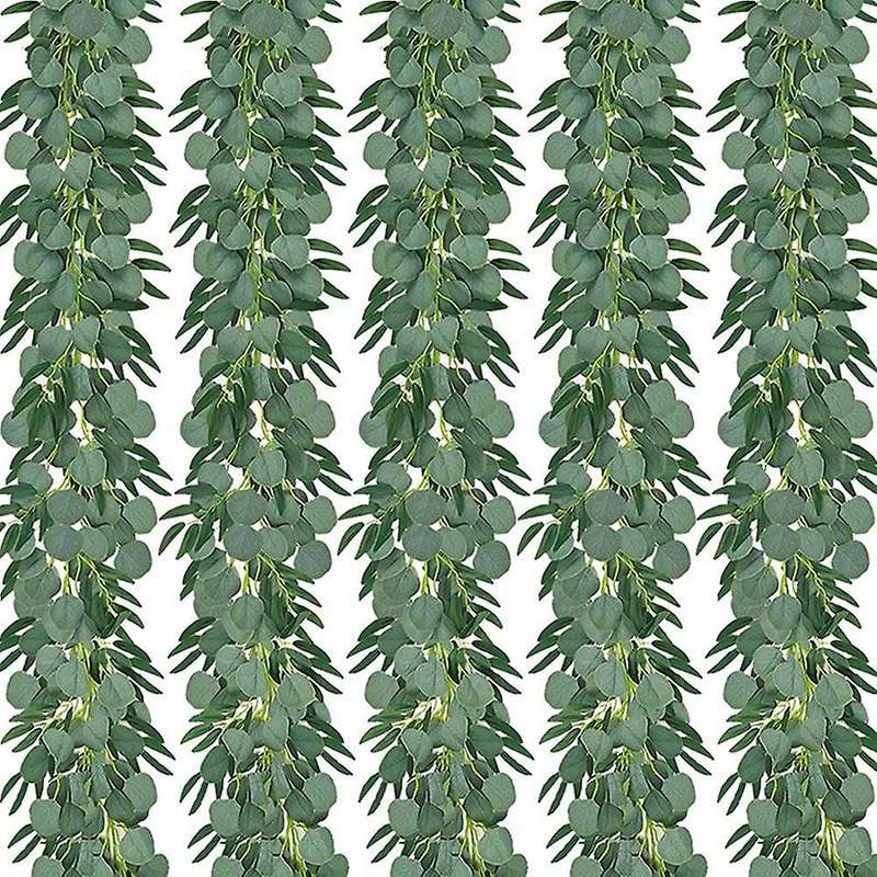 Artificial Eucalyptus with Willow Garland Fake Vine Plant with Leaves