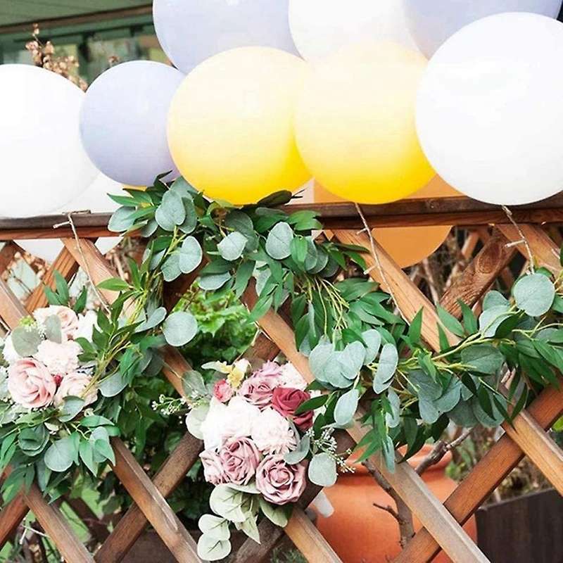 Artificial Eucalyptus with Willow Garland Fake Vine Plant with Leaves