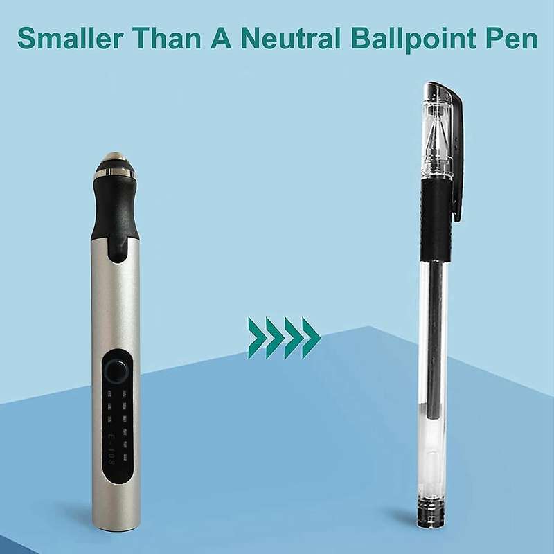 Portable Micro-engraving Pen, Professional Precision, Silver