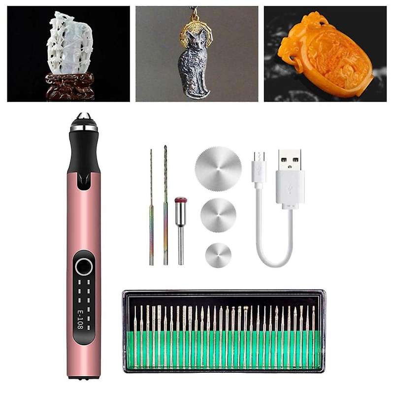 Portable Micro-engraving Pen, Professional Precision, Rose Gold