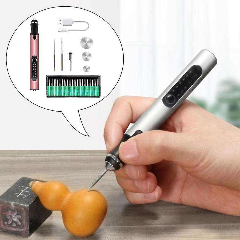 Portable Micro-engraving Pen, Professional Precision, Rose Gold