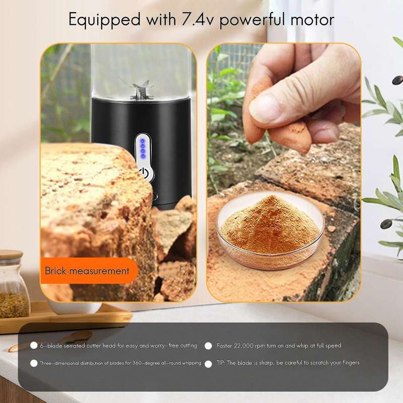 Portable Mixer Electric Fruit Juicer Handheld Smoothie Maker White