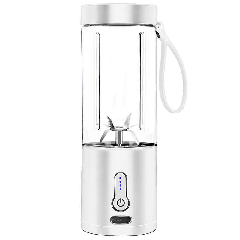Portable Mixer Electric Fruit Juicer Handheld Smoothie Maker White