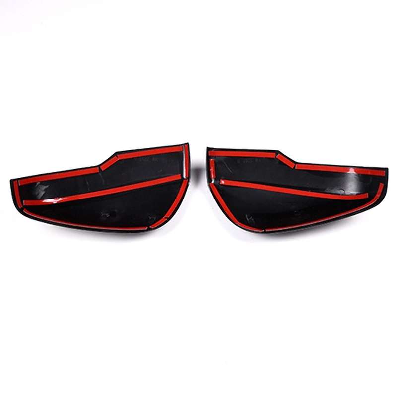 Car Glossy Black Rearview Mirror Cover Trim Frame Side Mirror Caps