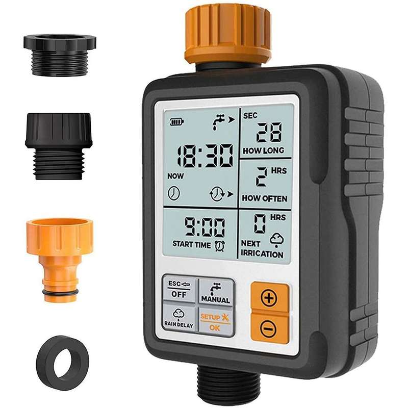 Timers for Hoses Programmable, 3 Inch Screen Irrigation for Garden