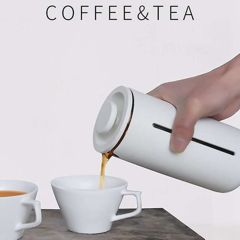 Timemore 450ml French Press Pot Glass French Press Coffee Pot, White