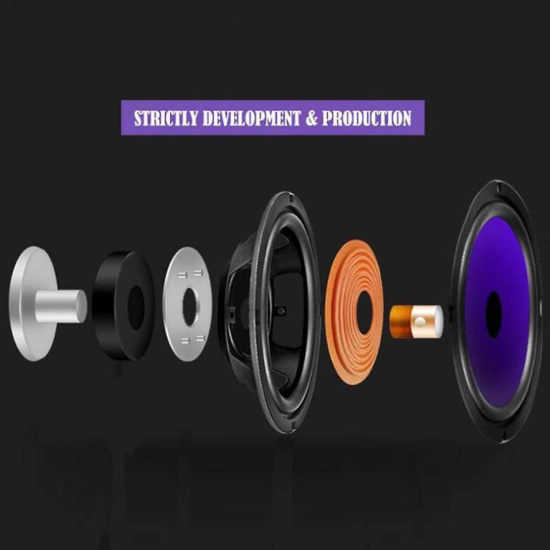 Puzu 2pcs 6.5inch 90w Full Range Frequency Car Audio Speaker Heavy
