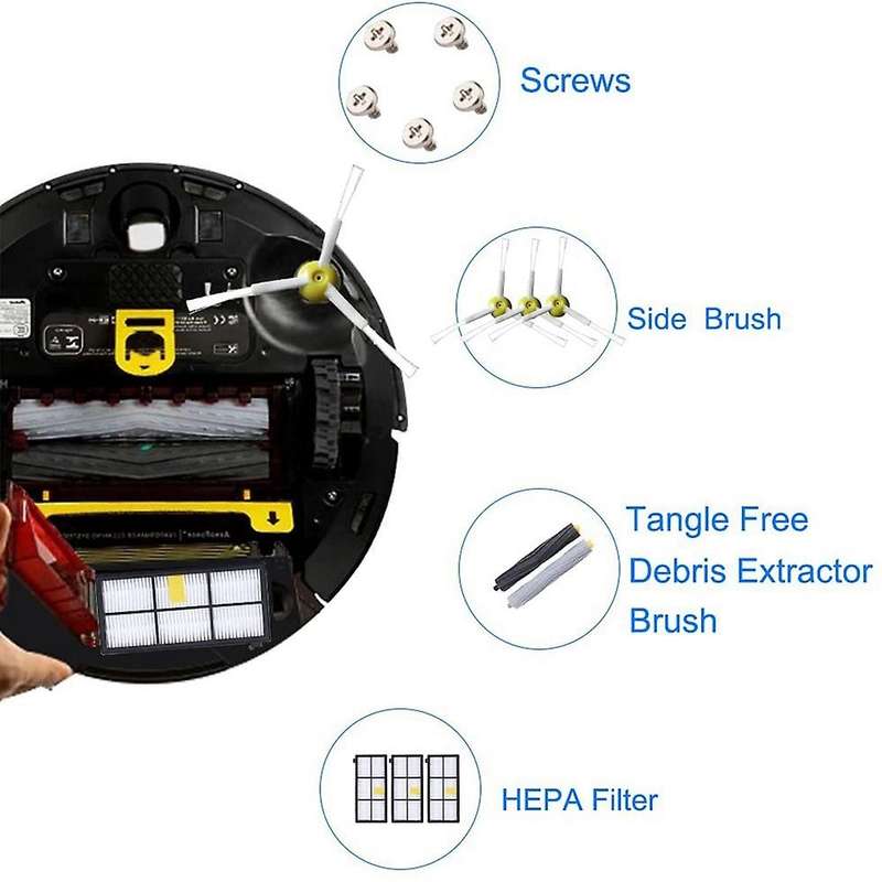 Vacuum Cleaner Replacement Kit for Irobot Roomba 800 900 Series