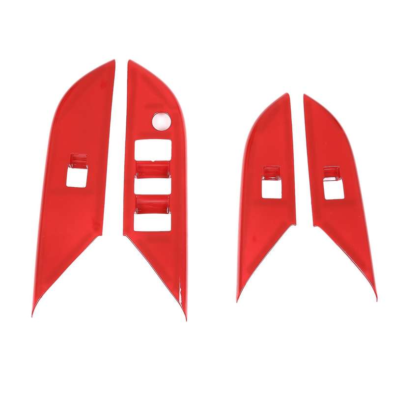 For Toyota Hilux 15-21 Door Glass Lifting Armrest Cover Red