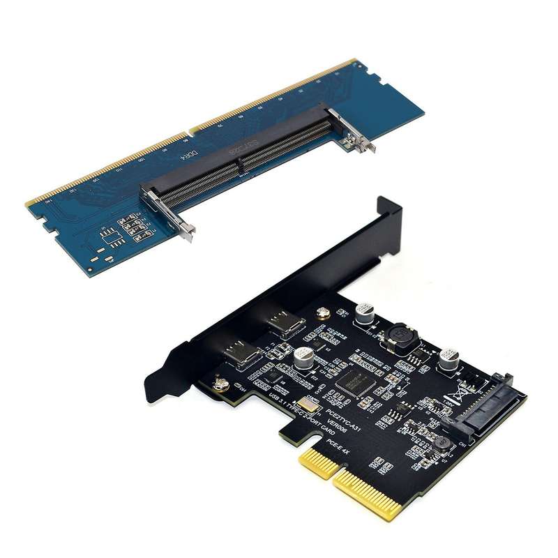 Usb 3.1 to Type-c 2 Port Expansion Card for Desktop
