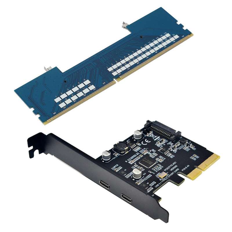 Usb 3.1 to Type-c 2 Port Expansion Card for Desktop