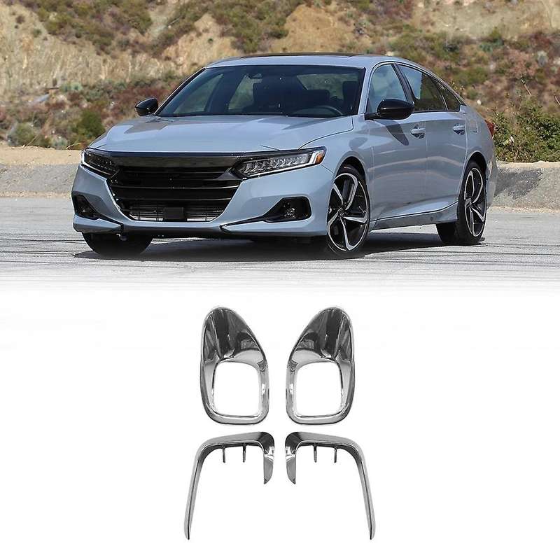 4pcs for Honda Accord 2022+ Abs Front Bumper Spoiler Fog Light Cover