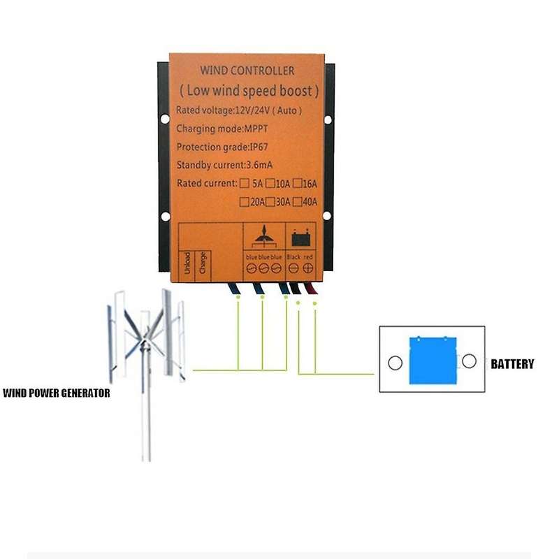 400w Voltage Boost Wind 12v Mppt Rectifier Wind Charge Controller