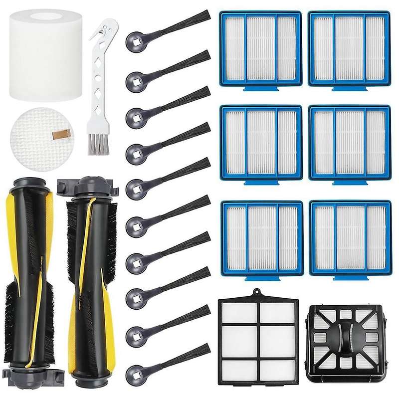 Main Side Brushes Hepa Filters for Shark Iq Rv1001ae Rv1000 Rv101