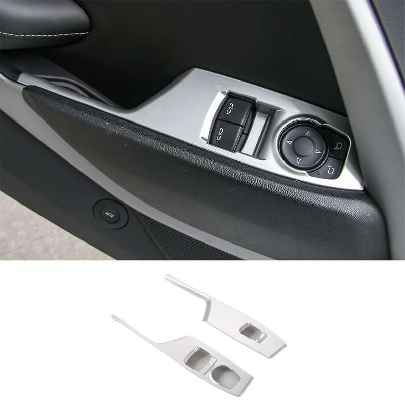 Window Lift Switches Panel Cover Trim for Chevrolet Camaro,silver