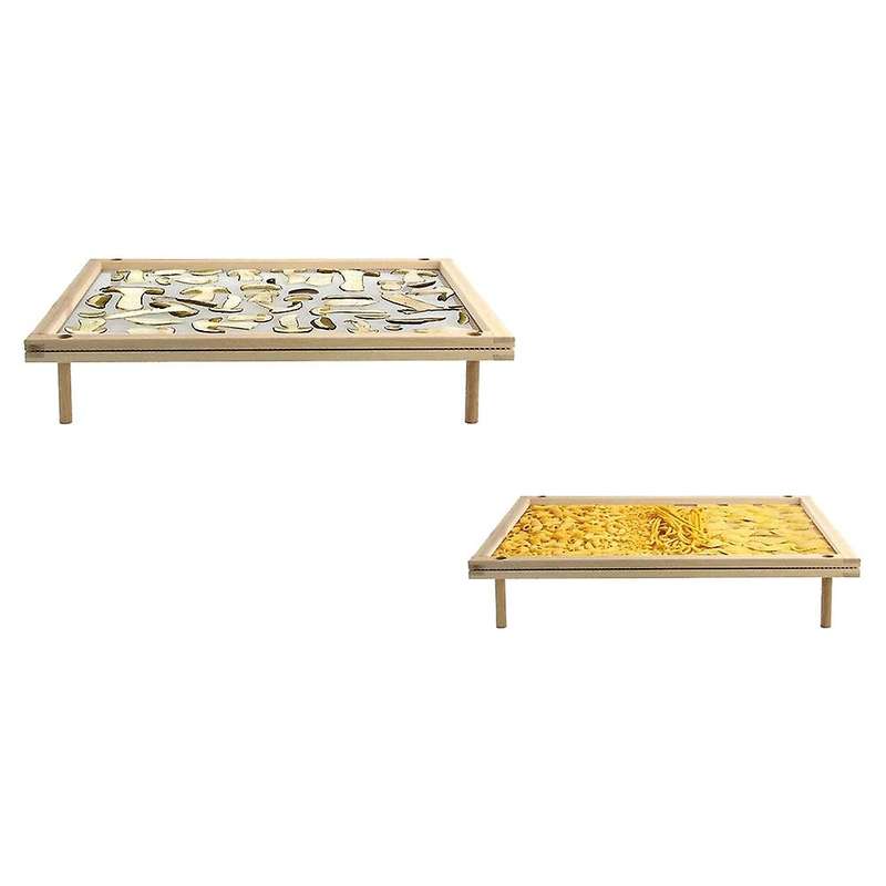 Stackable Food Dryer with Net Wooden Pasta Herb Drying Racks
