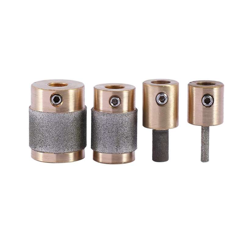 4 Standard Brass Grit Grinding Bits 1 Inch 3/4 Inch 1/8 Inch 1/4 Inch