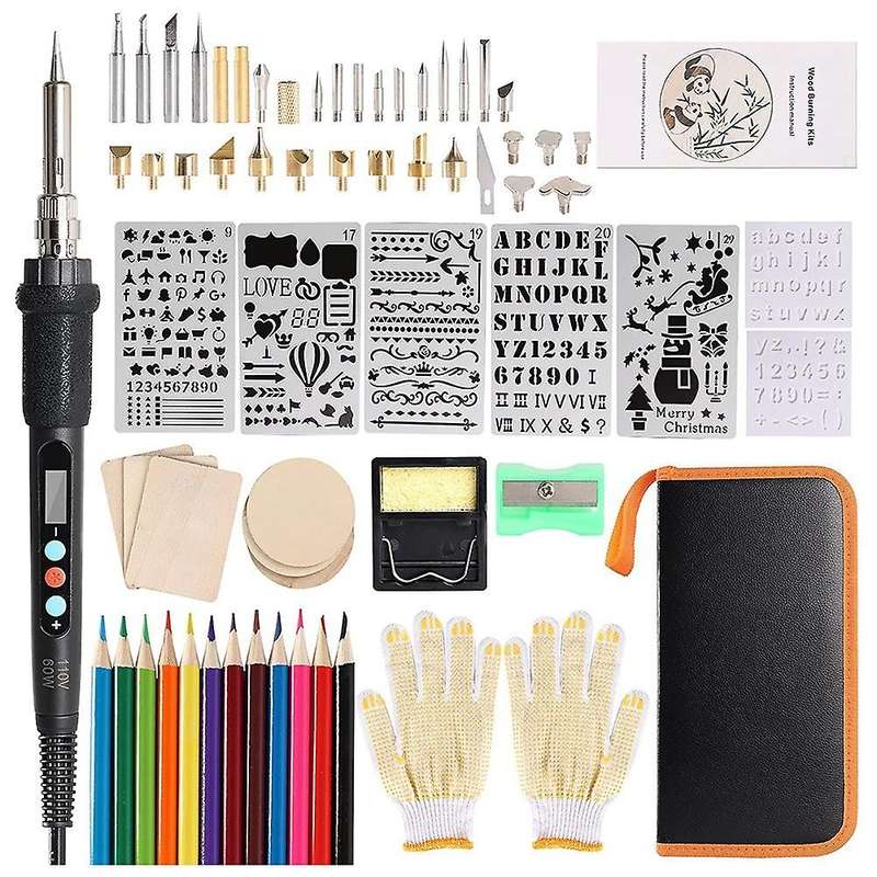 Wood Burner Kit with Lcd Display for Carving Soldering,us Plug