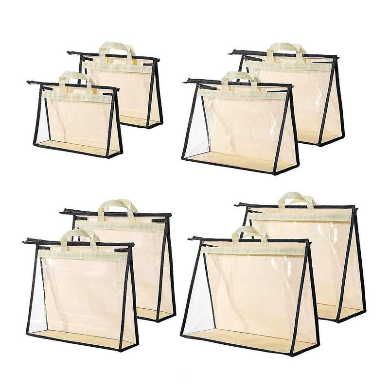 8 Pcs Handbag Dust Bags for Closet Small to Extra Large Storage Bag