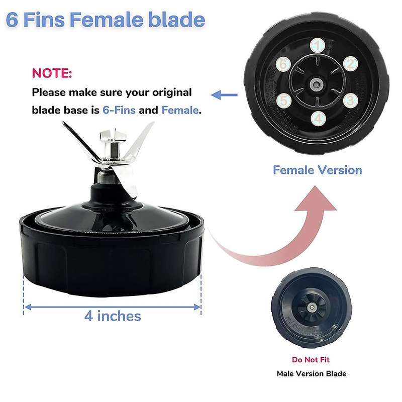 Blender 24oz Cups Replacement Parts Extractor Blade for Nutri Ninja